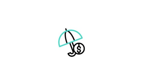 Animated Minimalist Financial Protection Icon