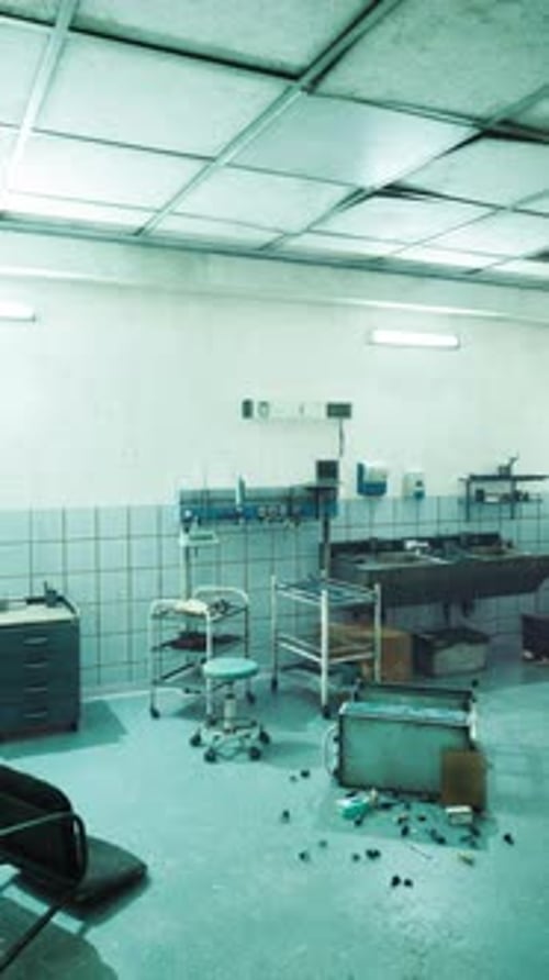 Forgotten Spaces in an Abandoned Hospital Reveal a Haunting Past