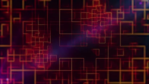 Futuristic Glowing Grid Lines Network Abstract Background