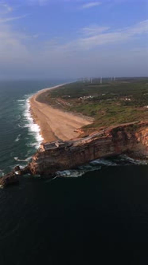 Experience the Stunning Aerial View of Nazare Portugal A Beautiful Coastal Paradise Awaiting You