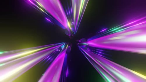 Fundo de discoteca de néon colorido pulsante VJ Loop