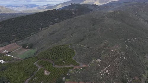 Vue aérienne de Hills