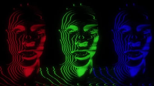 Estructura alámbrica de modulación de cabeza masculina