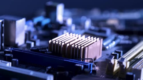 Elektronisch Leiterplatte mit Chip