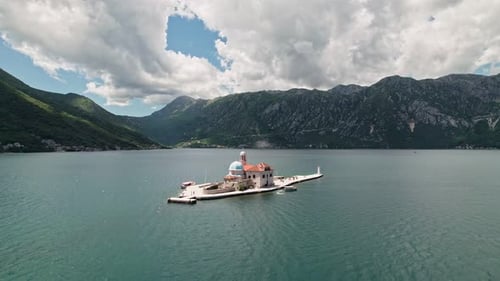 Perast Montenegro Famous Aerial View
