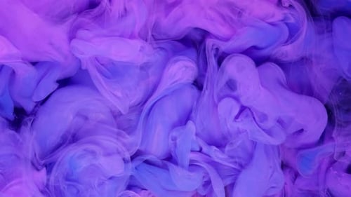 Blue and Red Ink Cloud