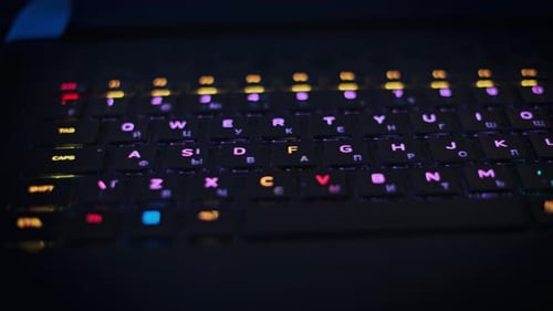 Backlit Keyboard Colorful Keys