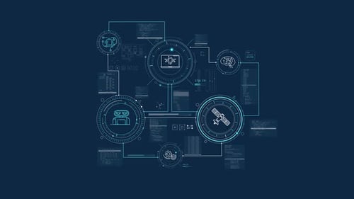 Infographics About the Work of AI in Animated Diagram