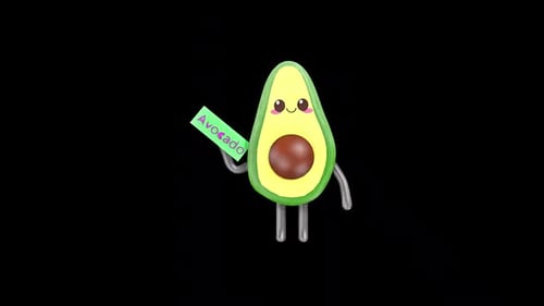 Avocado Toon-Animation 3