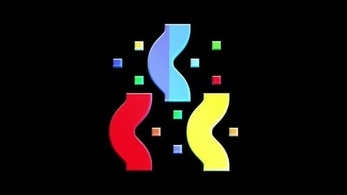 Confetti Basic Straight Flat Icon