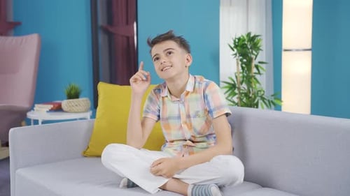 Child dreaming of good memories.