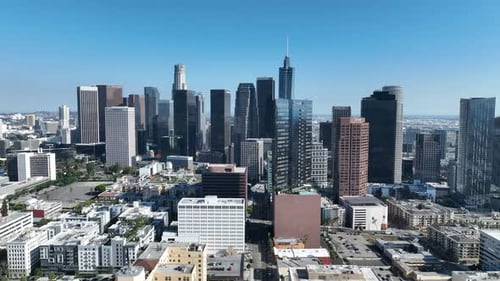 Downtown Los Angeles at Los Angeles in California United States.