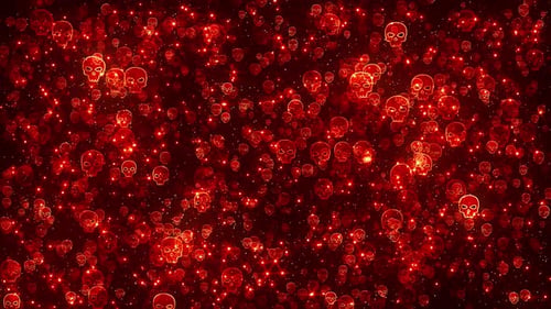 Ghosts - Mystic Red Abstract Background