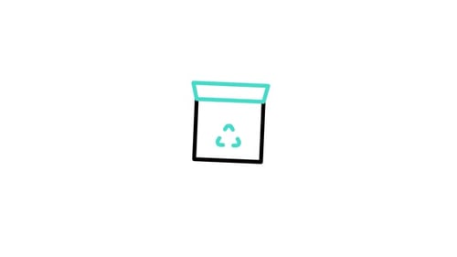 Sketch Animated Recycling Bin Icon