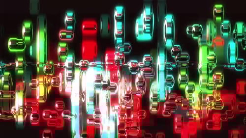 Abstract Glass Geometric Animated Mosaic Bg 12