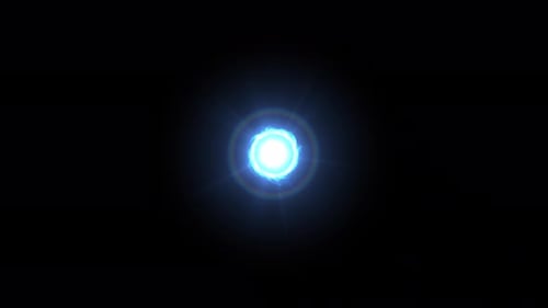 Futuristic Blue Energy Orb Pulsating Effect