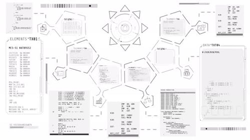 Futuristic Technology User Interface Data Display