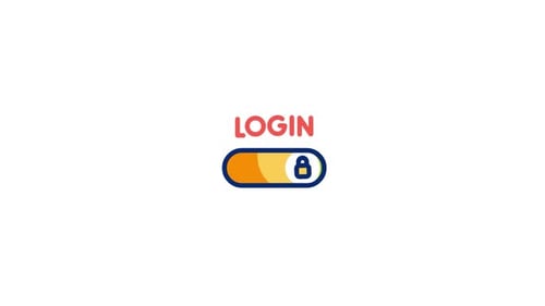 Animated Login Toggle Switch Button Flat Design