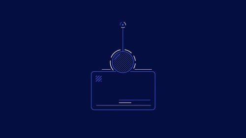 Infographic Element Animated Callout Box with Circle and Line Above