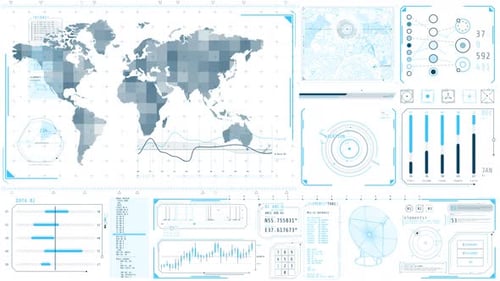 Pantalla animada de alta tecnología para el seguimiento de la ubicación vía satélite