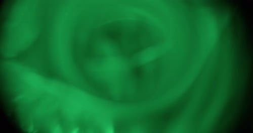 Blur Circles Green Light Optical Gleam Glare Flash