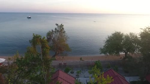 Aerial beautiful sea view