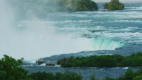 The edge of Niagara Falls