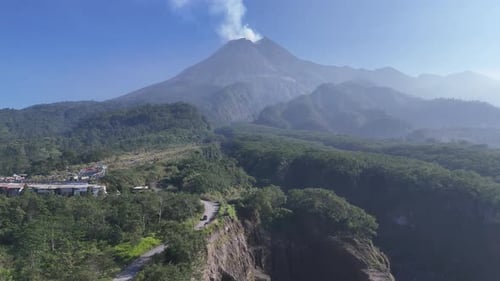 Sunrise Merapi Mountain