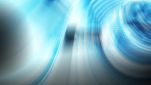 Dynamic Abstract Flowing Blue Light Tunnel Background