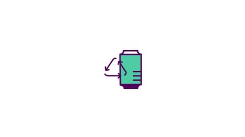 Metal Recycling Icon animation