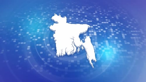 Animated Map Reveal of Bangladesh for Global Reports