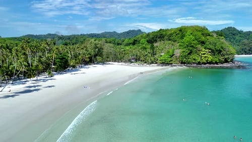 Serene Landscapes of Koh Kood Island Showcasing Turquoise Waters and Pristine Sandy Beaches