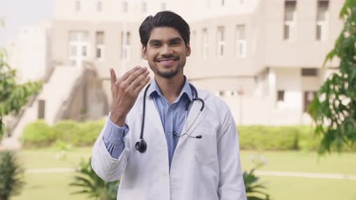 Indian Doctor Calling Someone