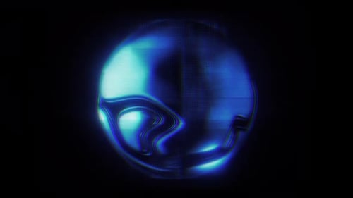 Holographisches abstraktes Kugelobjekt