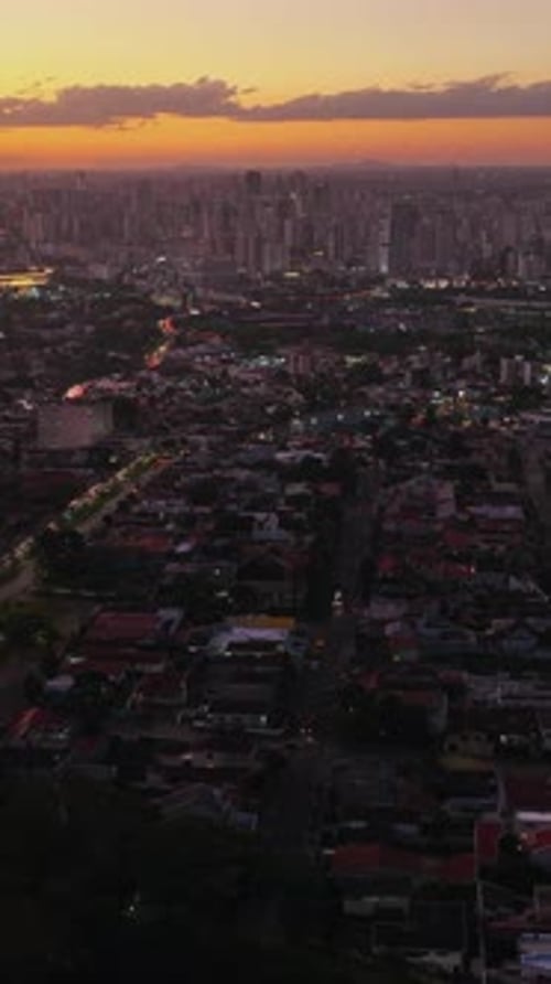Hora dorada de Curitiba Ciudad de Curitiba Skyline.mov