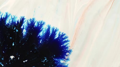 Gouttes d'encre et formes surréalistes étalées sur la surface de fond 36