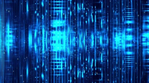 Fondo de movimiento de luces brillantes azules de 4k