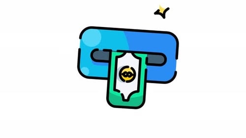 Modern Animated Crypto Currency Transaction Icon