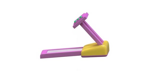 Modern 3D Treadmill Animation Unfolding with Running Belt