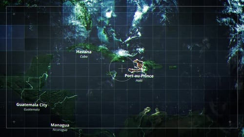 Digital Glitch World Map Scanner