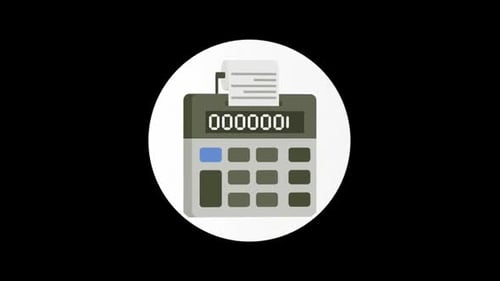 Animated Calculator Icon For Corporate Finance Projects