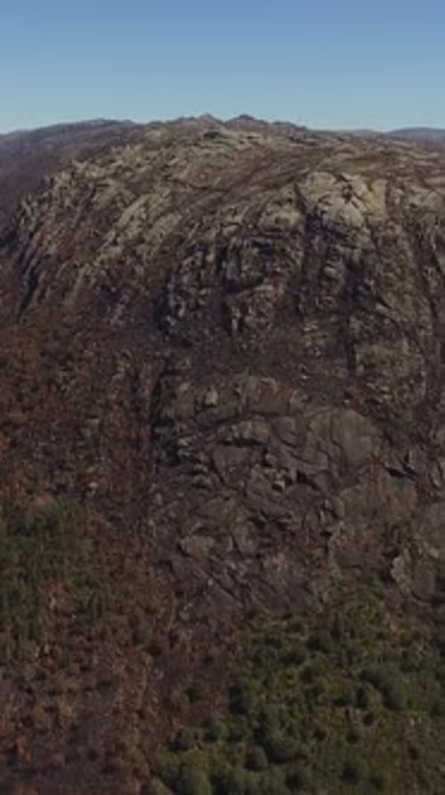 Vertical Video of High Mountain Top