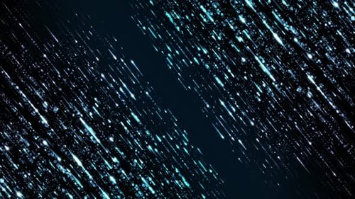 4K Concept of digital computer networking tunnel in futuristic technology in blue concept 9