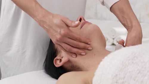 Relaxing Facial Massage with Gua Sha Tool