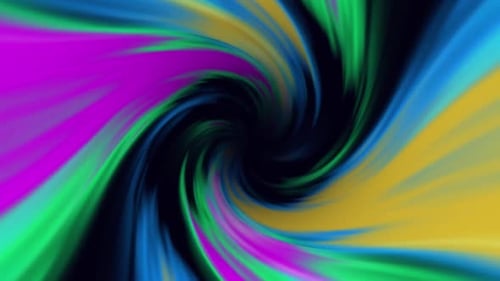 Abstract Swirl of Vibrant Colors Light Tunnel Background Loop