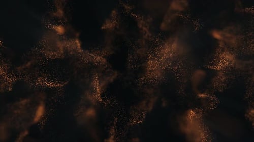 Abstract particles background with shining particle stars dust.