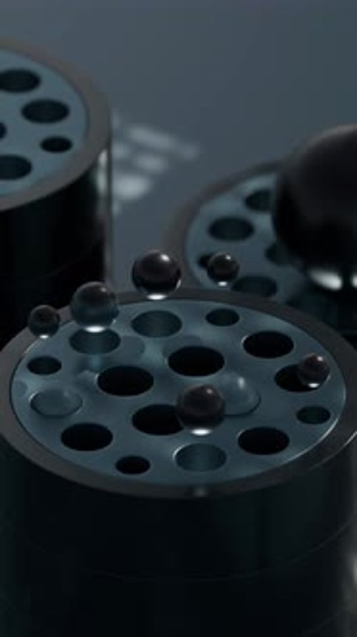 Animação em loop 3D Jumping Marbles