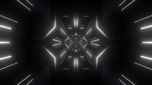 Dynamic tunnel of light, futuristic design, abstract background, modern space