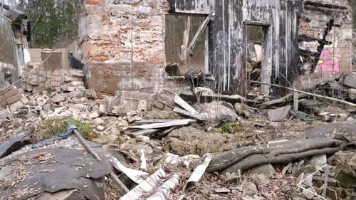 Bombed Building in Ukraine