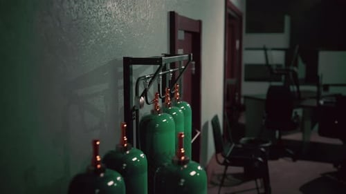 Old Oxygen Tank in the Factory